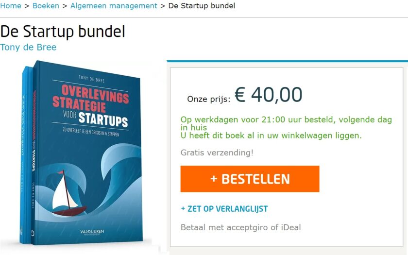 '[AANBIEDING]: Richt nu je startup op met deze doe-het-zelf Startup Bundel' door Tony de Bree